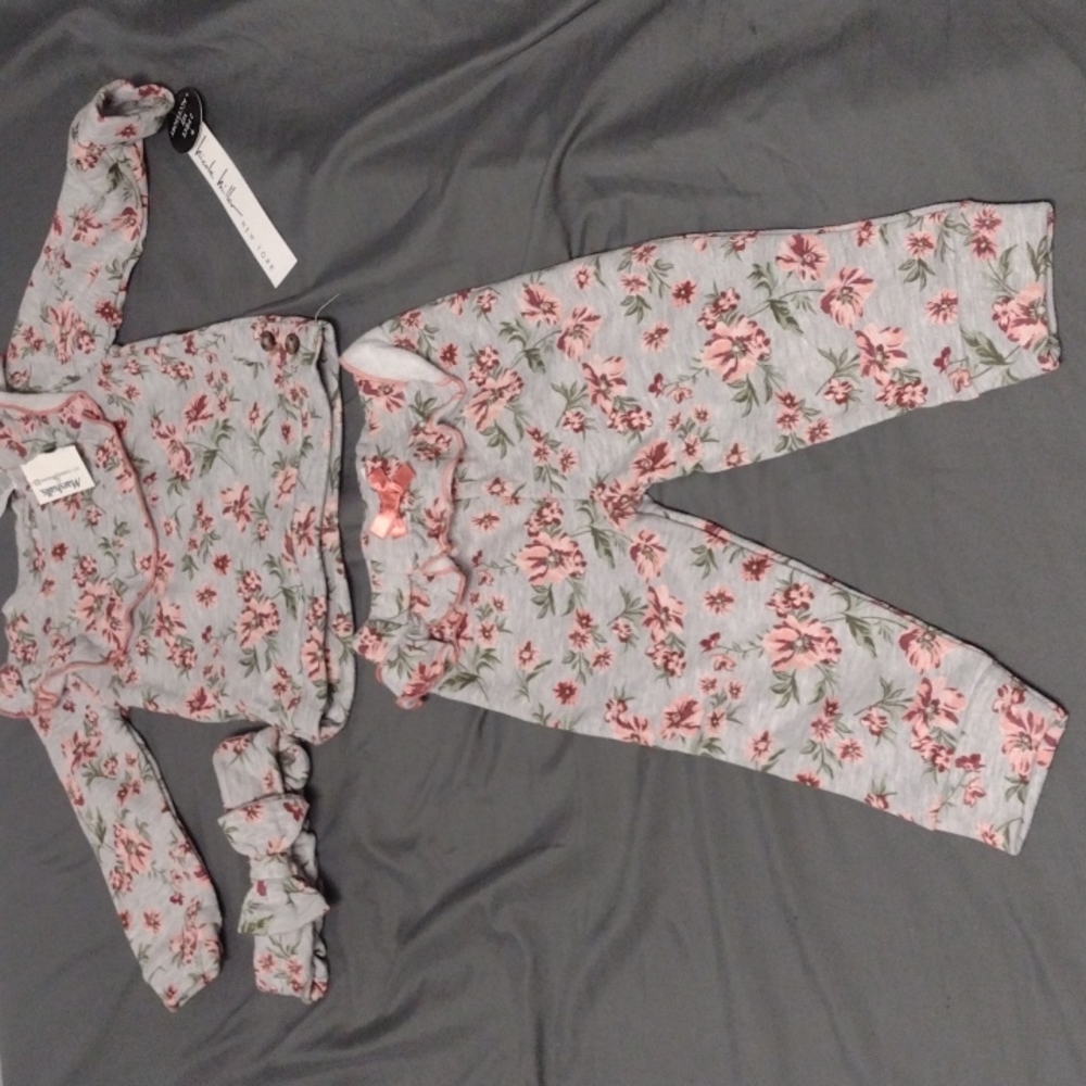 12month old 2set with flower head band brand new